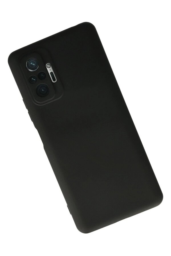 Xi̇aomi̇ Redmi̇ Note 10 Pro Kılıf Nano İçi̇ Kadi̇fe Si̇li̇kon - Si̇yah - Dropx3772-8250