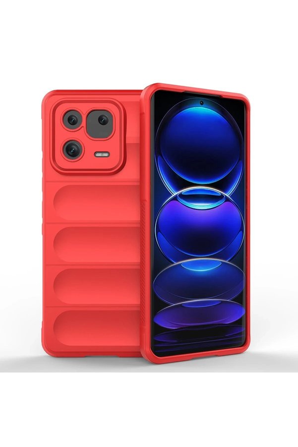 CepteToptan Xiaomi Mi 13 Kılıf Optimum Silikon - Kırmızı - DROPX4952-9809