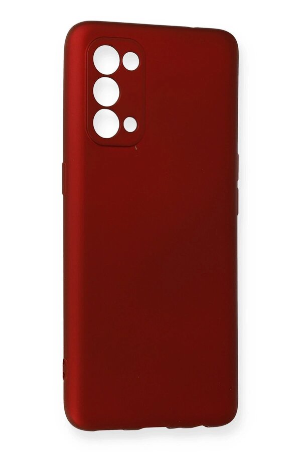 Oppo Reno 5 Pro Kılıf Fi̇rst Si̇li̇kon - Bordo - Dropx8609-4043