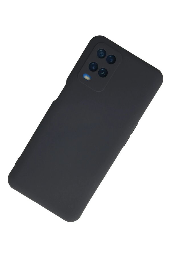 Oppo A54 4G Kılıf Nano İçi̇ Kadi̇fe Si̇li̇kon - Laci̇vert - Dropx9101-8854