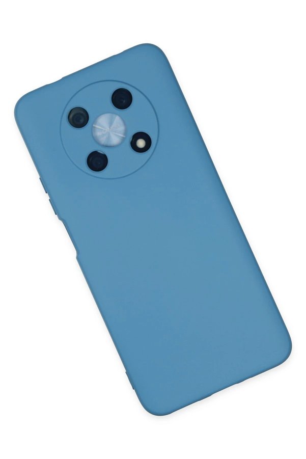 Huawei̇ Nova Y90 Kılıf Nano İçi̇ Kadi̇fe Si̇li̇kon - Mavi̇ - Dropx7106-9713