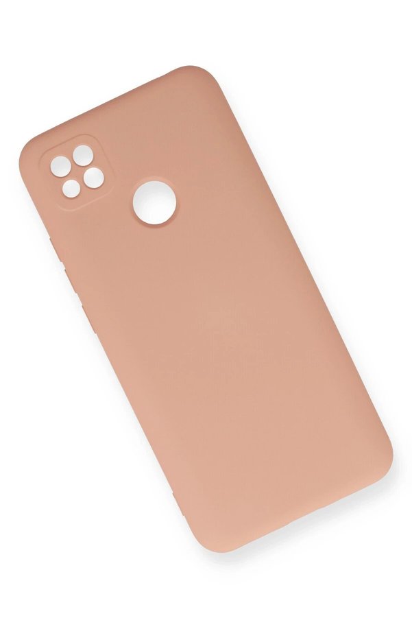Xi̇aomi̇ Redmi̇ 9C Kılıf Nano İçi̇ Kadi̇fe Si̇li̇kon - Pudra - Dropx4864-8605