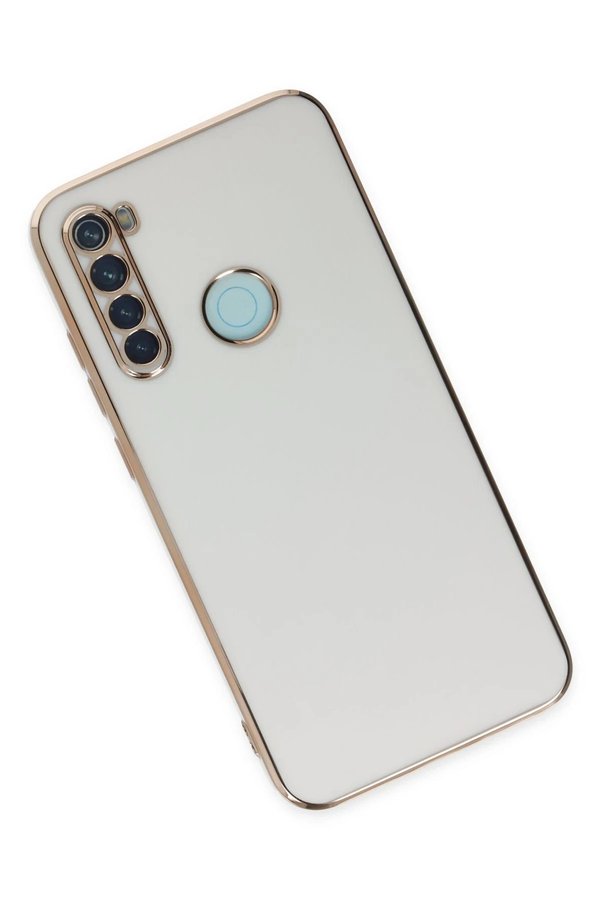 Xi̇aomi̇ Redmi̇ Note 8 Kılıf Volet Si̇li̇kon - Beyaz - Dropx6967-8468
