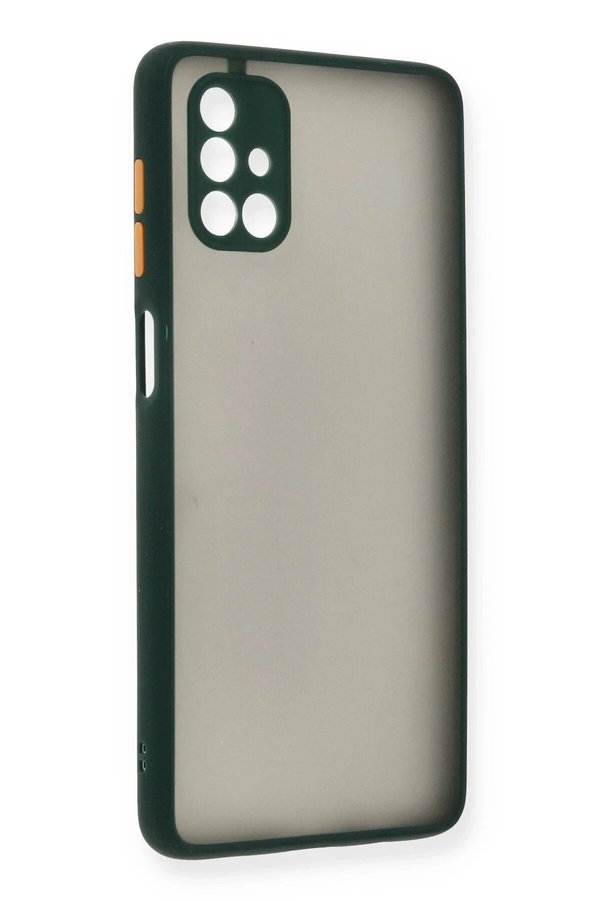 CepteToptan Samsung Galaxy M51 Kılıf Montreal Silikon Kapak - Yeşil - DROPX2546-5165