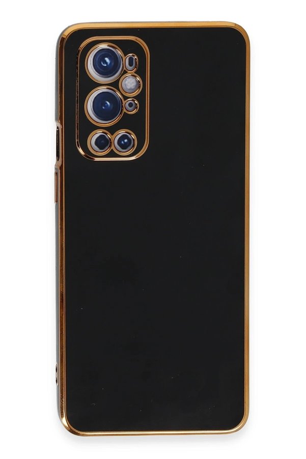 CepteToptan One Plus 9 Pro Kılıf Volet Silikon - Siyah - DROPX4582-4155