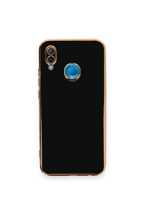 CepteToptan Huawei P20 Lite Kılıf Volet Silikon - Siyah - DROPX4787-3488
