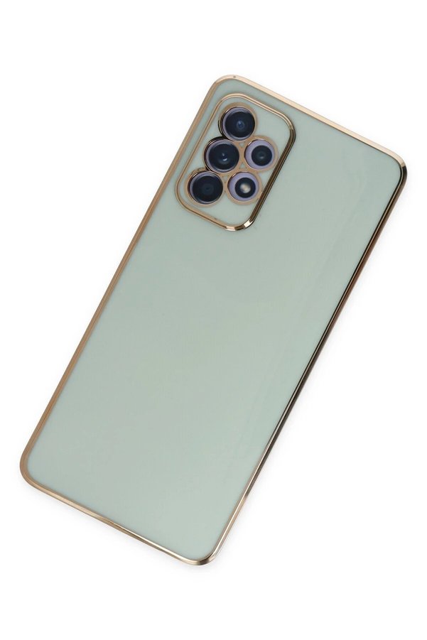 Samsung Galaxy A52 Kılıf Volet Si̇li̇kon - Açık Yeşi̇l - Dropx4085-8110