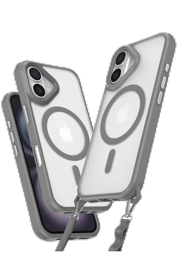 CepteToptan iPhone 16 Kılıf Enka Magsafe Silikon Kılıf - Titan Gri - DROPX9659-7709