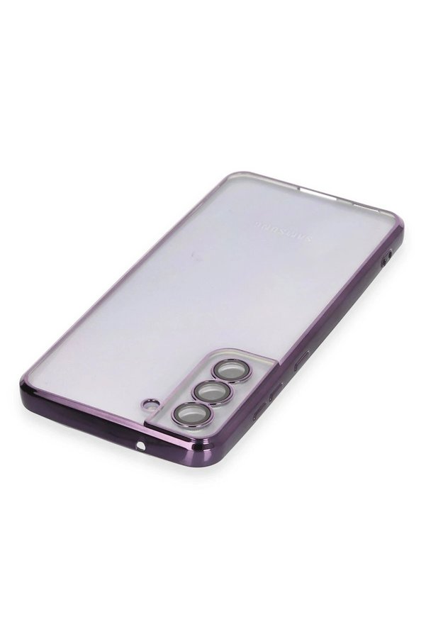 Samsung Galaxy S21 Fe Kılıf Lensli̇ Si̇li̇kon - Mor - Dropx5615-9974