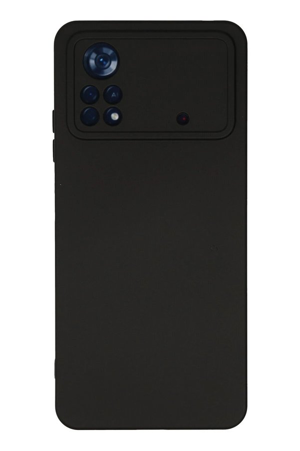 CepteToptan Xiaomi Poco X4 Pro 5G Kılıf Nano içi Kadife Silikon - Siyah - DROPX3552-5098