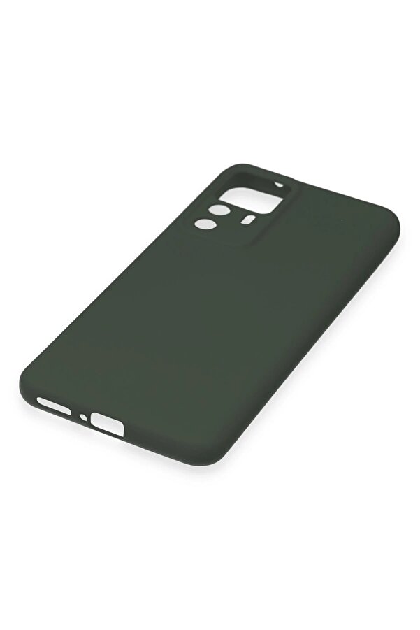 Xi̇aomi̇ Mi̇ 12T Pro Kılıf Nano İçi̇ Kadi̇fe Si̇li̇kon - Koyu Yeşi̇l - Dropx1507-5554