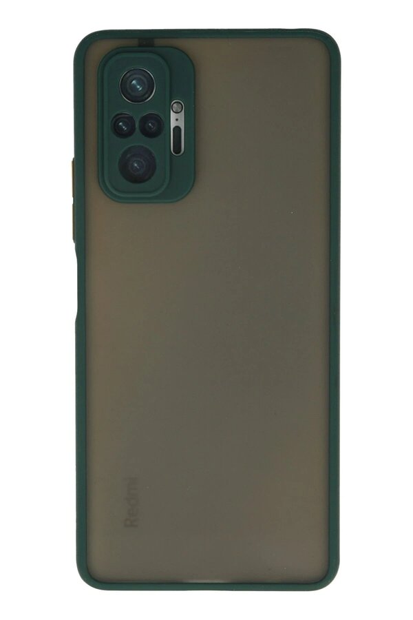 CepteToptan Xiaomi Redmi Note 10 Pro Kılıf Montreal Silikon Kapak - Yeşil - DROPX7795-4317