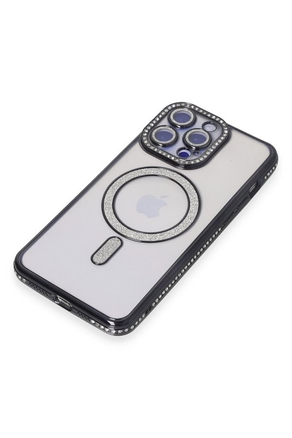 İphone 15 Pro Max Kılıf Joke Si̇mli̇ Magneti̇csafe Kılıf - Si̇yah - Dropx8630-6959