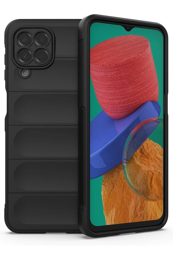 CepteToptan Samsung Galaxy M33 Kılıf Optimum Silikon - Siyah - DROPX4182-8845