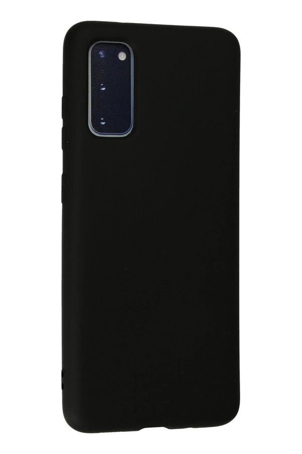 Samsung Galaxy S20 Kılıf Nano İçi̇ Kadi̇fe Si̇li̇kon - Si̇yah - Dropx8394-6507