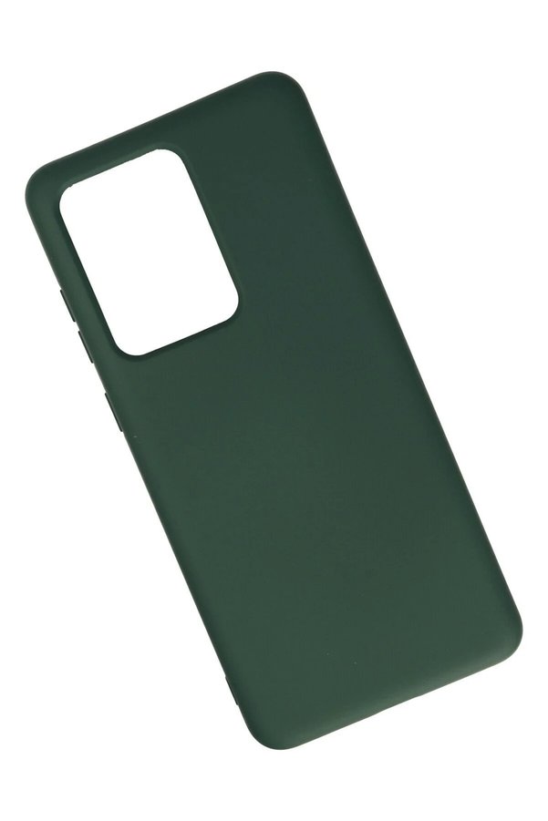 Samsung Galaxy S20 Ultra Kılıf Nano İçi̇ Kadi̇fe Si̇li̇kon - Koyu Yeşi̇l - Dropx6960-8926