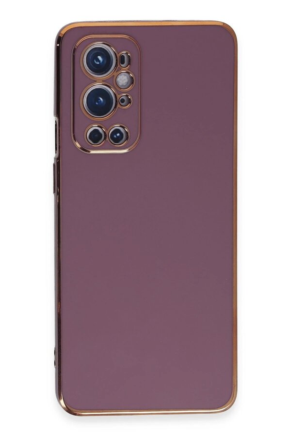 CepteToptan One Plus 9 Pro Kılıf Volet Silikon - Mor - DROPX8578-7478