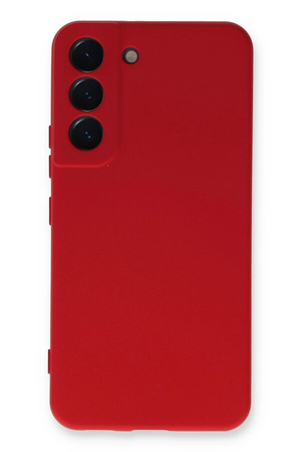 CepteToptan Samsung Galaxy S23 Kılıf Nano içi Kadife Silikon - Kırmızı - DROPX9745-7508