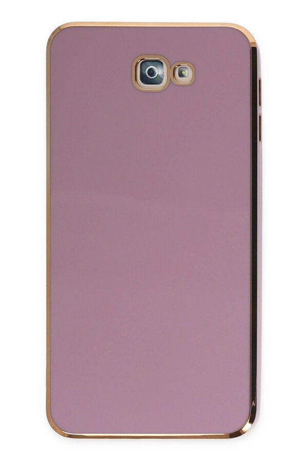 CepteToptan Samsung Galaxy J7 Prime Kılıf Volet Silikon - Mor - DROPX9628-1190
