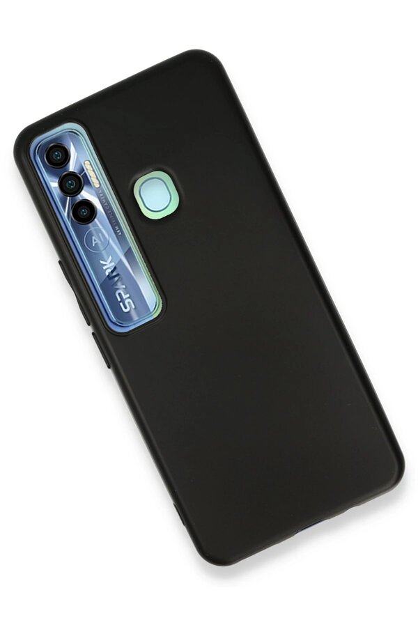 Tecno Spark 7 Pro Kılıf Fi̇rst Si̇li̇kon - Si̇yah - Dropx1701-8089