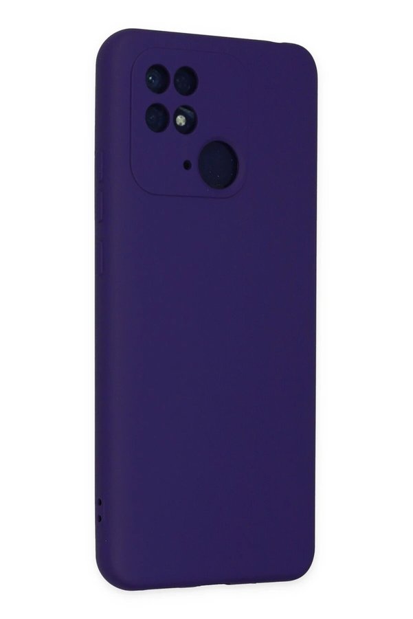Xi̇aomi̇ Redmi̇ 10C Kılıf Nano İçi̇ Kadi̇fe Si̇li̇kon - Mor - Dropx1856-1696