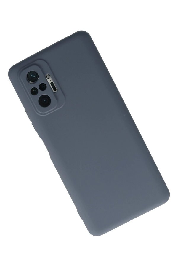 Xi̇aomi̇ Redmi̇ Note 10 Pro Kılıf Nano İçi̇ Kadi̇fe Si̇li̇kon - Gri̇ - Dropx5002-1907