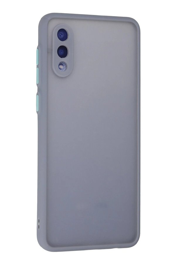 Samsung Galaxy A02 Kılıf Montreal Si̇li̇kon Kapak - Gri̇ - Dropx1828-5492