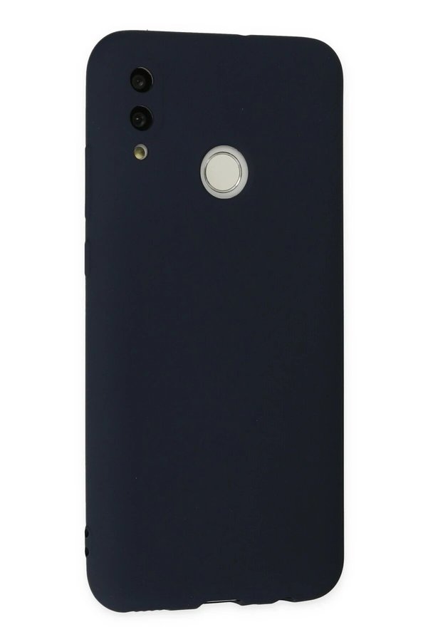 Huawei̇ P Smart 2019 Kılıf Nano İçi̇ Kadi̇fe Si̇li̇kon - Laci̇vert - Dropx8262-1574