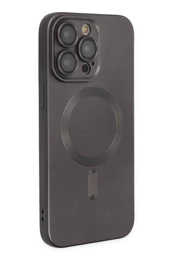 İphone 13 Pro Max Kılıf Moshi̇ Lens Magneti̇csafe Si̇li̇kon - Füme - Dropx6090-3300