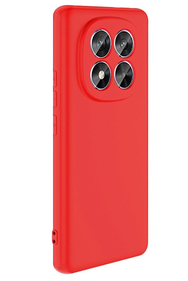 CepteToptan Xiaomi Redmi Note 14 Pro 5G Kılıf Nano içi Kadife Silikon - Kırmızı - DROPX2438-2985