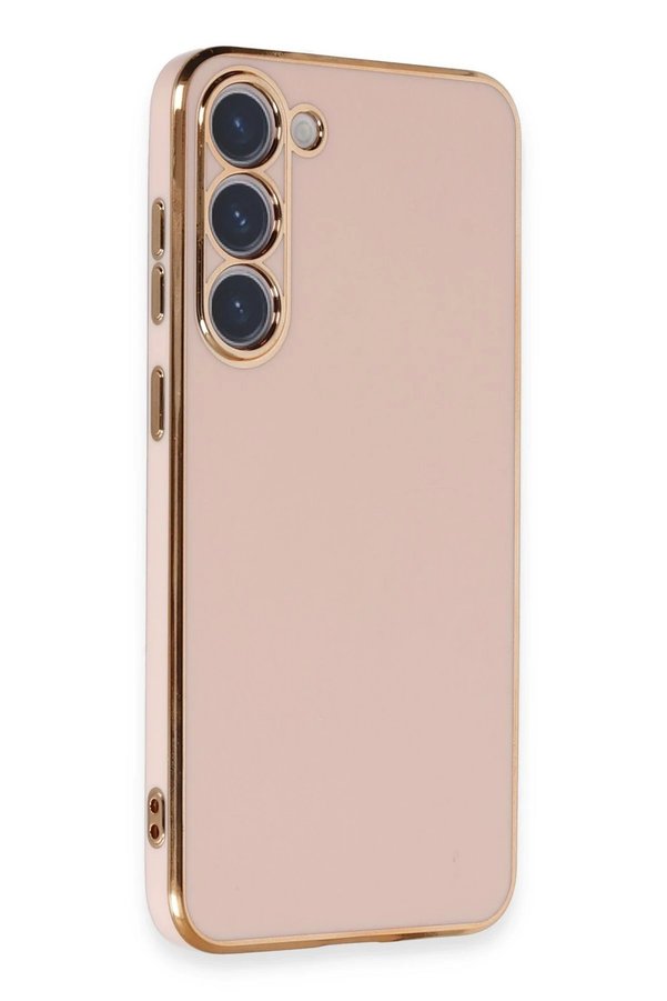 Samsung Galaxy S23 Kılıf Volet Si̇li̇kon - Pembe - Dropx8116-4058
