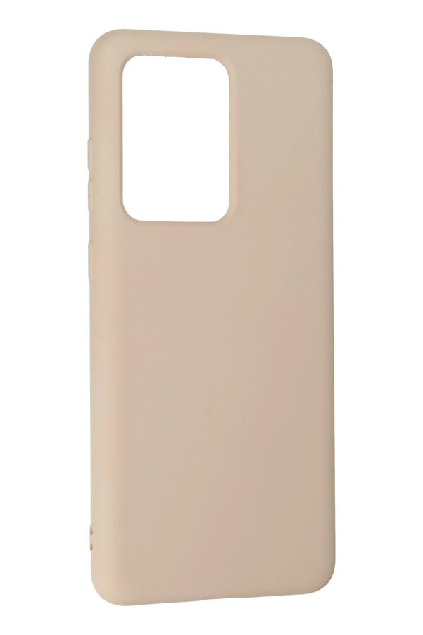 Samsung Galaxy S20 Ultra Kılıf Nano İçi̇ Kadi̇fe Si̇li̇kon - Pudra - Dropx8938-5105