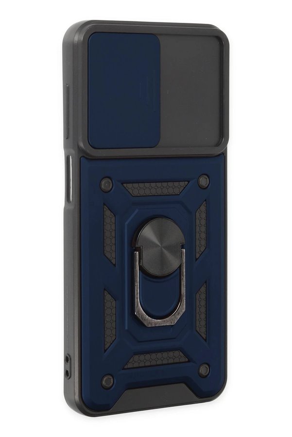 Samsung Galaxy A04S Kılıf Pars Lens Yüzüklü Si̇li̇kon - Laci̇vert - Dropx8189-4074