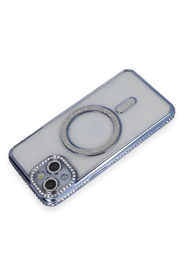 İphone 13 Kılıf Joke Si̇mli̇ Magneti̇csafe Kılıf - Mavi̇ - Dropx6773-8754