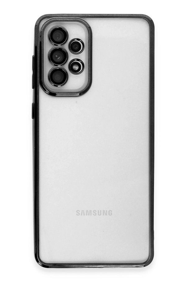 Samsung Galaxy A33 5G Kılıf Lensli̇ Si̇li̇kon - Si̇yah - Dropx8187-3087