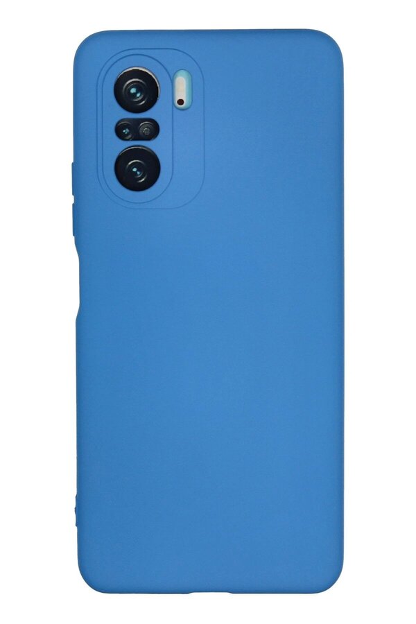 CepteToptan Xiaomi Poco F3 Kılıf Nano içi Kadife Silikon - Mavi - DROPX2954-9315
