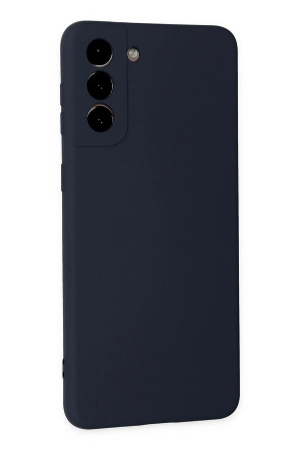 Samsung Galaxy S21 Plus Kılıf Nano İçi̇ Kadi̇fe Si̇li̇kon - Laci̇vert - Dropx4609-7676