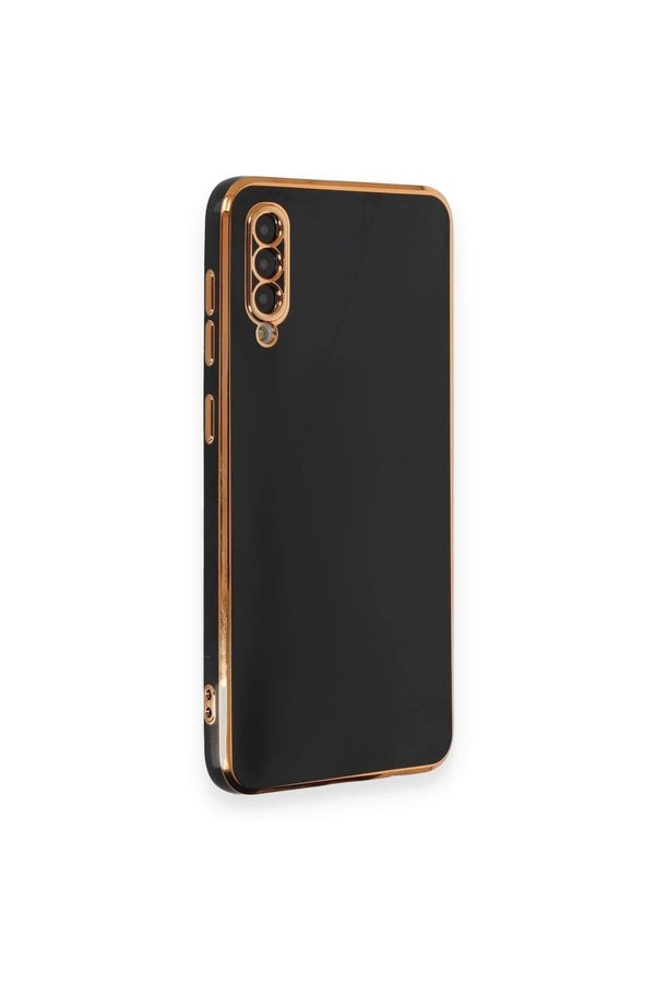 CepteToptan Samsung Galaxy A70 Kılıf Volet Silikon - Siyah - DROPX7212-7823