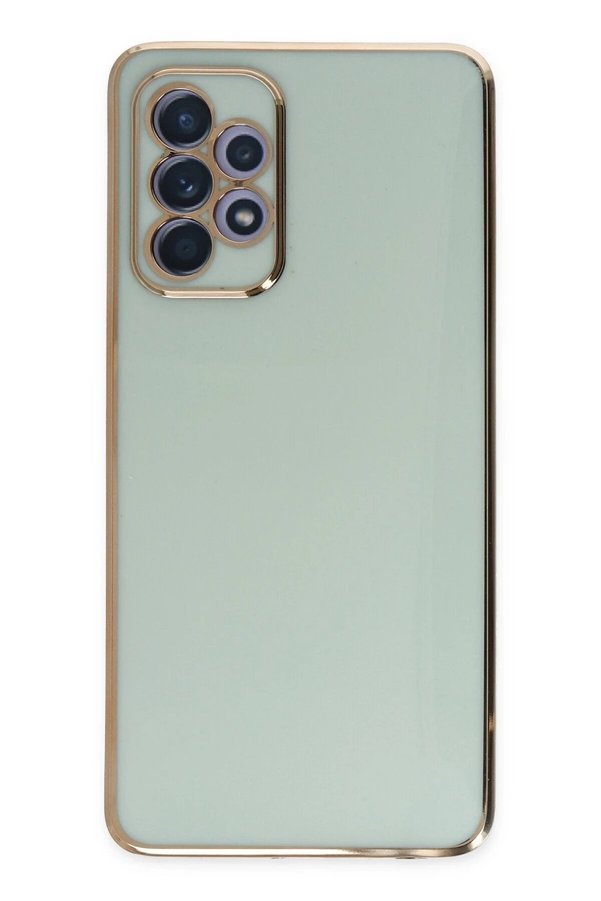 CepteToptan Samsung Galaxy A52 Kılıf Volet Silikon - Açık Yeşil - DROPX4085-8110