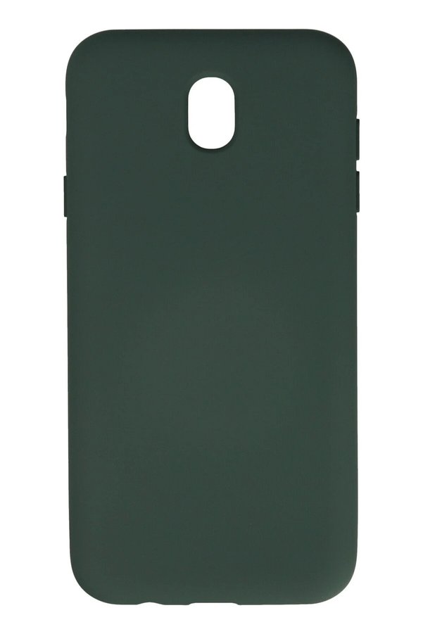 CepteToptan Samsung Galaxy J7 Pro / J730 Kılıf Nano içi Kadife Silikon - Koyu Yeşil - DROPX2235-6670