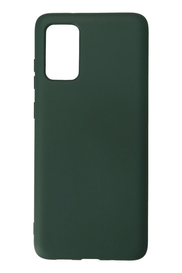 CepteToptan Samsung Galaxy S20 Plus Kılıf Nano içi Kadife Silikon - Koyu Yeşil - DROPX1478-1749