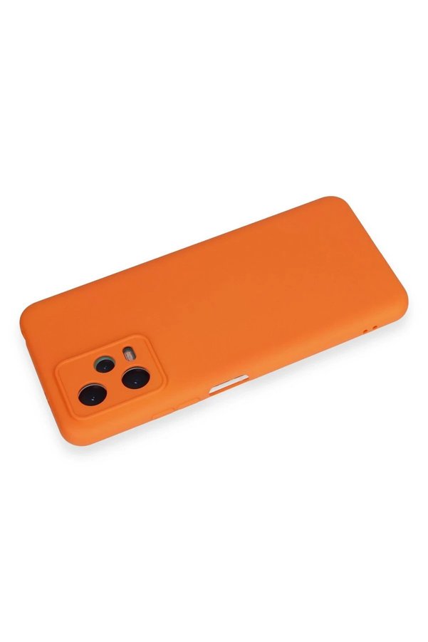 Xi̇aomi̇ Redmi̇ Note 12 5G Kılıf Nano İçi̇ Kadi̇fe Si̇li̇kon - Turuncu - Dropx5101-1226
