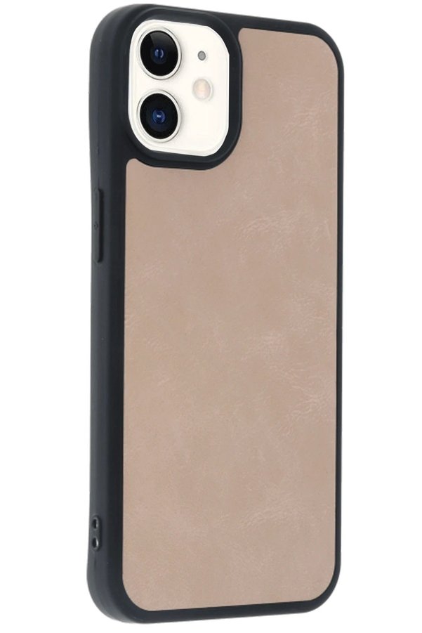 CepteToptan iPhone 11 Kılıf Aras Deri Kapak - Pudra - DROPX7679-1017