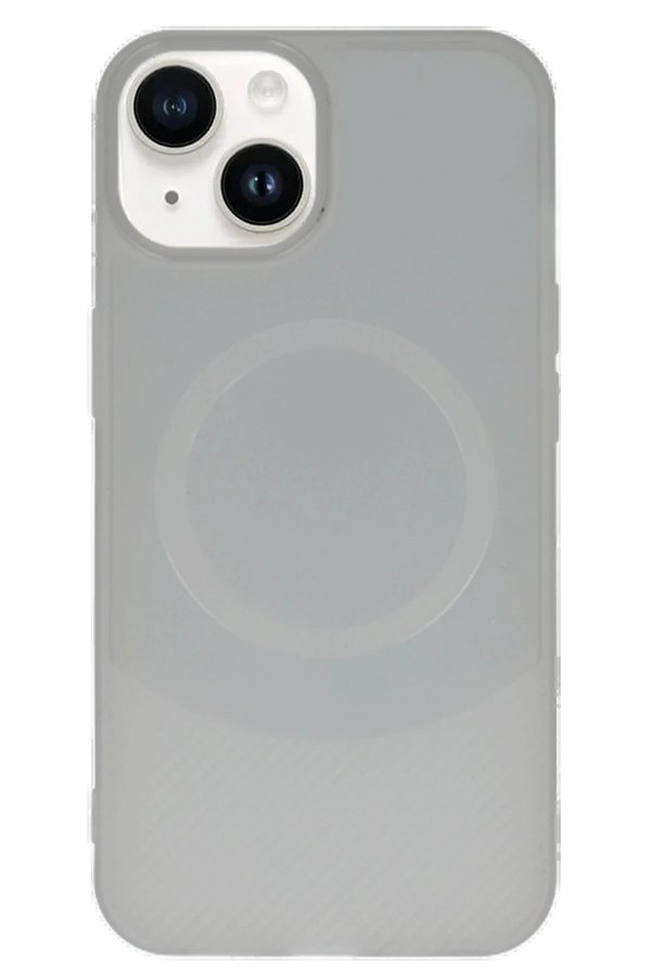 CepteToptan iPhone 14 Kılıf Maya Karbon Kapak - Gri - DROPX3835-5848