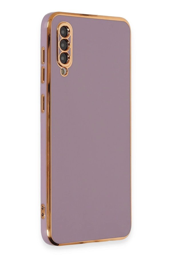 CepteToptan Samsung Galaxy A50 Kılıf Volet Silikon - Mor - DROPX5002-7553