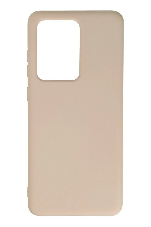 CepteToptan Samsung Galaxy S20 Ultra Kılıf Nano içi Kadife Silikon - Pudra - DROPX8938-5105