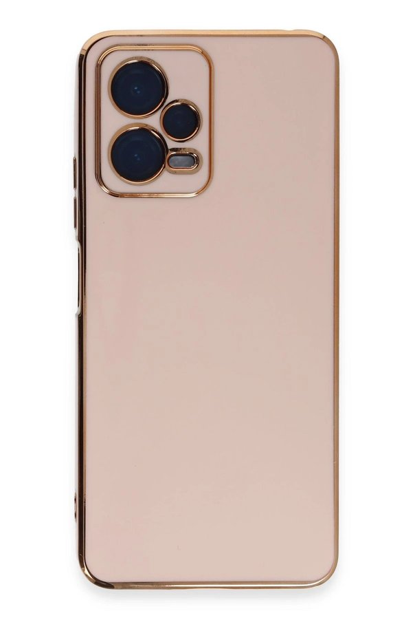 CepteToptan Xiaomi Redmi Note 12 Pro 5G Kılıf Volet Silikon - Pembe - DROPX5473-6368