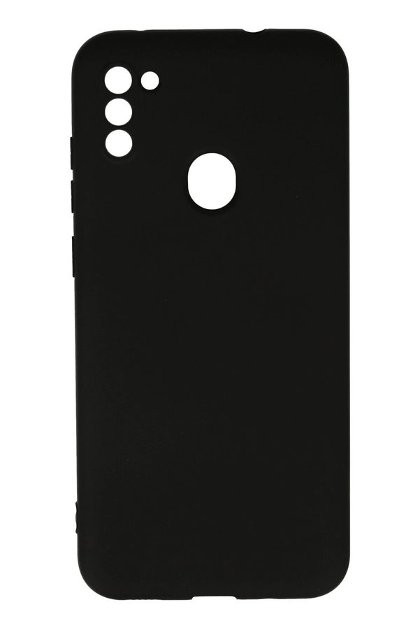 CepteToptan Samsung Galaxy A11 Kılıf Nano içi Kadife Silikon - Siyah - DROPX1195-3790