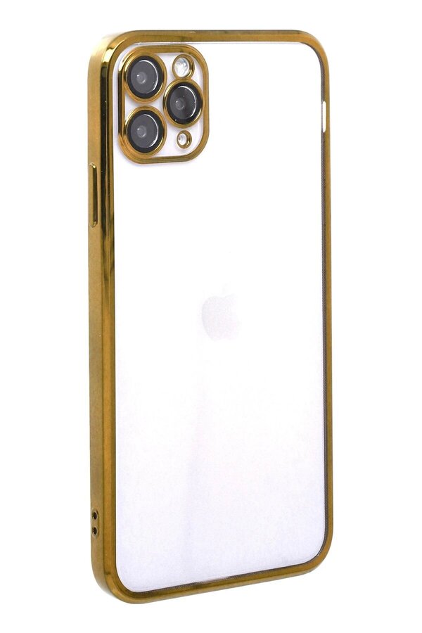 İphone 11 Pro Kılıf Lensli̇ Si̇li̇kon - Gold - Dropx3397-1507