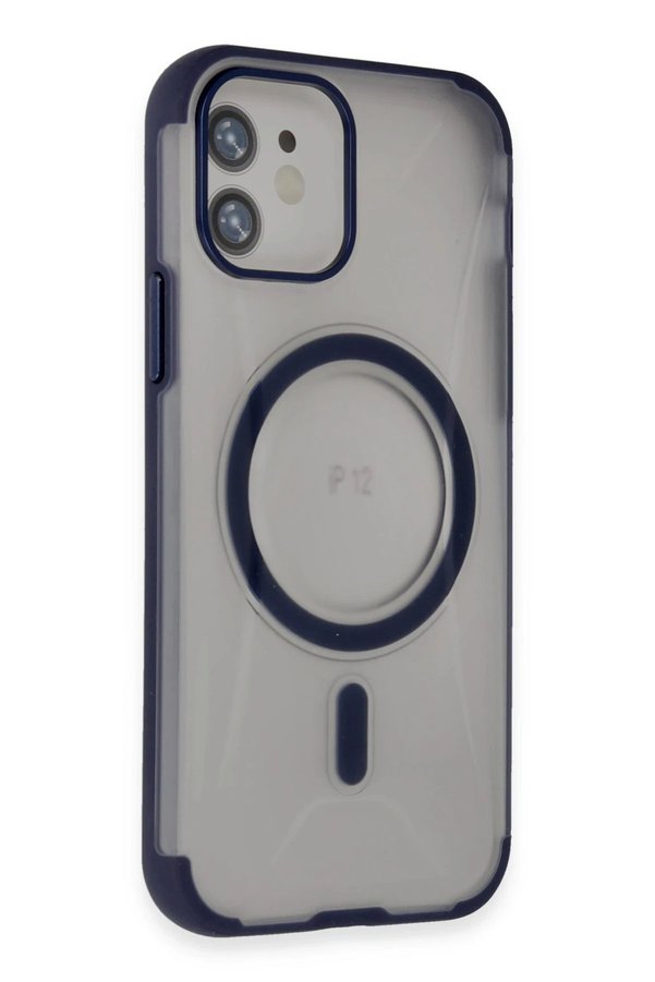 İphone 12 Hi̇lton Magsafe Kapak - Laci̇vert - Brh028737-9080
